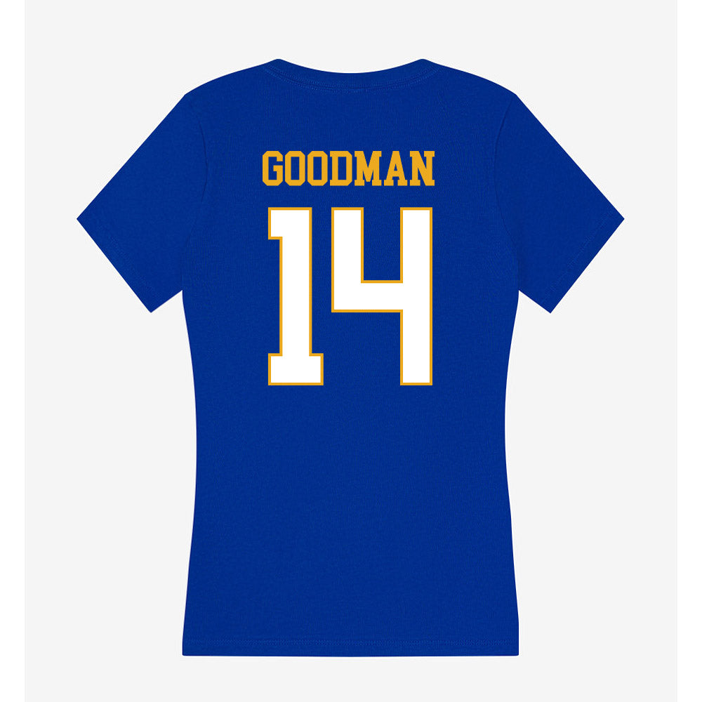 Albany State - NCAA Women's Basketball : Tiffani Goodman - Women's V-Neck T-Shirt-1