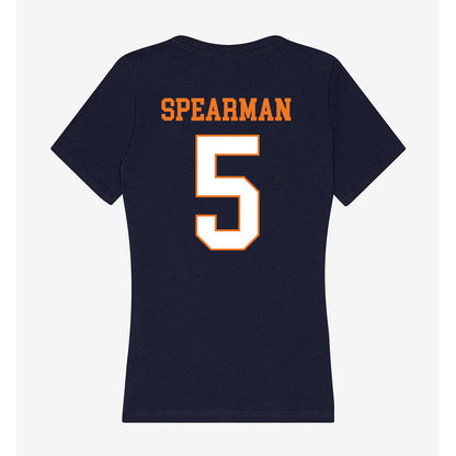 Bucknell - NCAA Football : Jaiden Spearman - Women's V-Neck T-Shirt-1