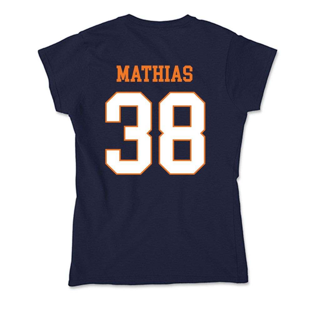 Bucknell - NCAA Baseball : Garrett Mathias - Soft Style Women’s T-Shirt-1