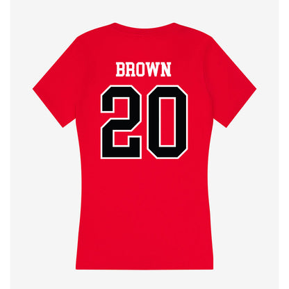 UCM - NCAA Football : Damien Brown - Women's V-Neck T-Shirt-1