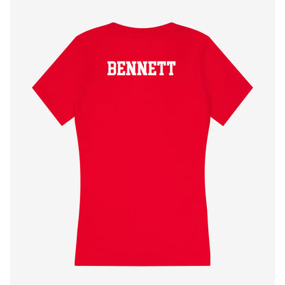 UCM - NCAA Men's Track & Field : Jeremy Bennett - Women's V-Neck T-Shirt-1