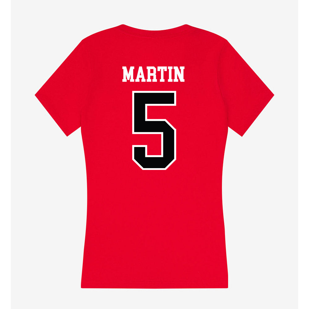 UCM - NCAA Women's Soccer : Kate Martin - Women's V-Neck T-Shirt-1