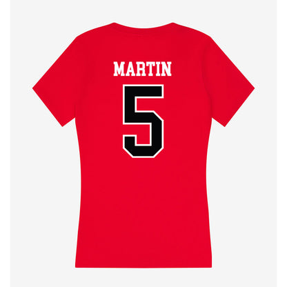 UCM - NCAA Women's Soccer : Kate Martin - Women's V-Neck T-Shirt-1