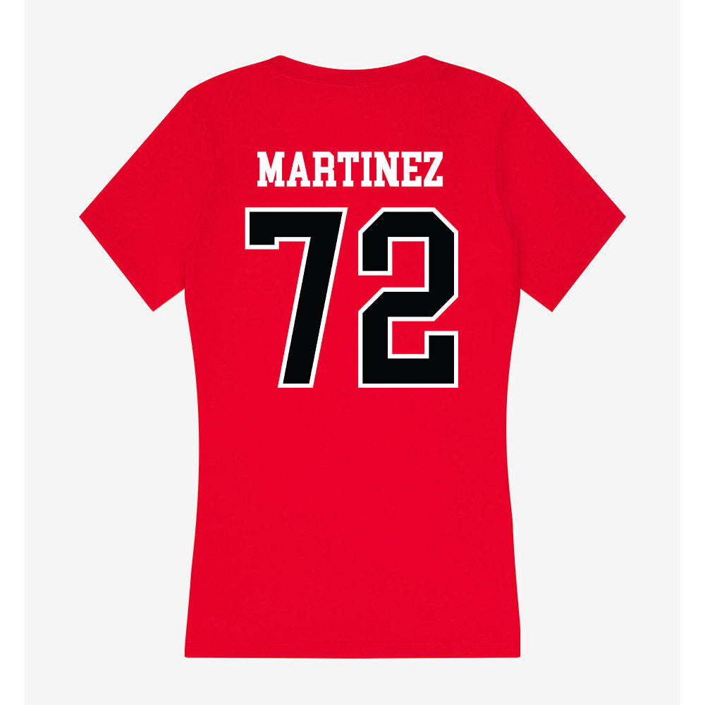 UCM - NCAA Football : Shawn Martinez - Women's V-Neck T-Shirt-1