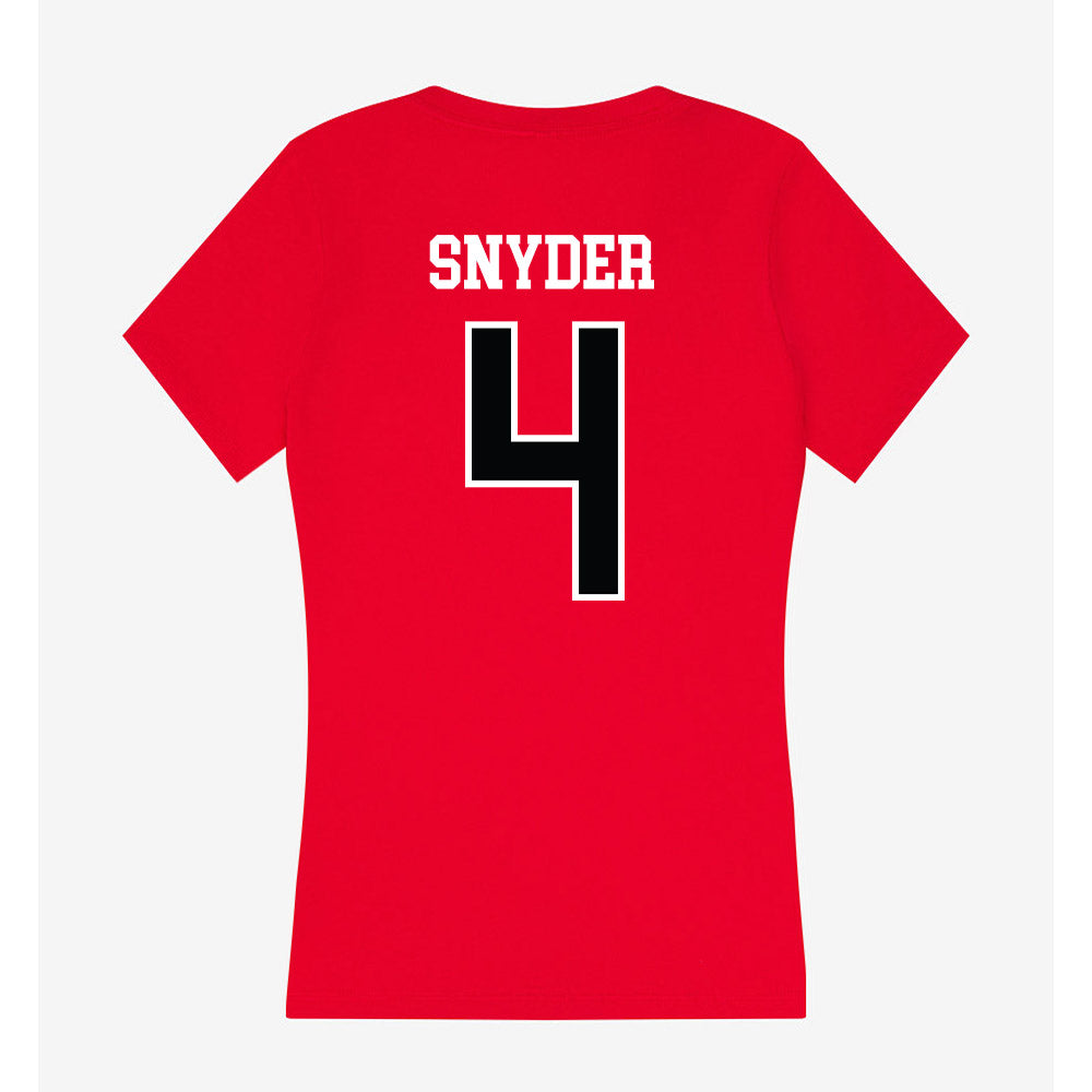 UCM - NCAA Football : Jakeb Snyder - Women's V-Neck T-Shirt-1