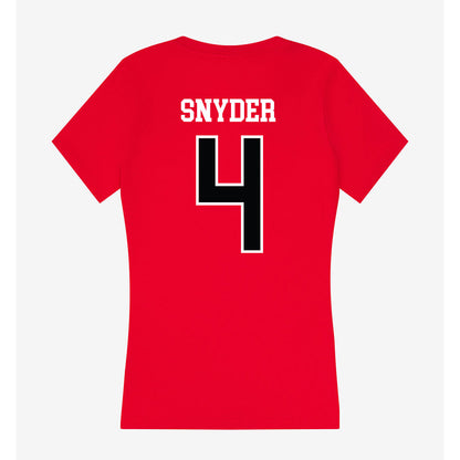 UCM - NCAA Football : Jakeb Snyder - Women's V-Neck T-Shirt-1