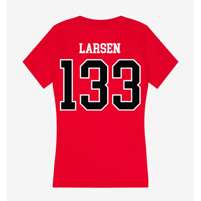 UCM - NCAA Wrestling : Aiden Larsen - Women's V-Neck T-Shirt-1