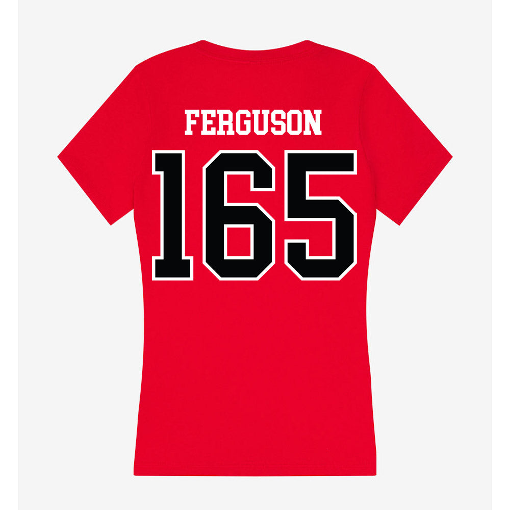 UCM - NCAA Wrestling : Jack Ferguson - Women's V-Neck T-Shirt-1