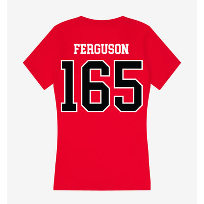 UCM - NCAA Wrestling : Jack Ferguson - Women's V-Neck T-Shirt-1