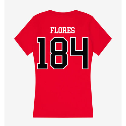 UCM - NCAA Wrestling : Ayden Flores - Women's V-Neck T-Shirt-1