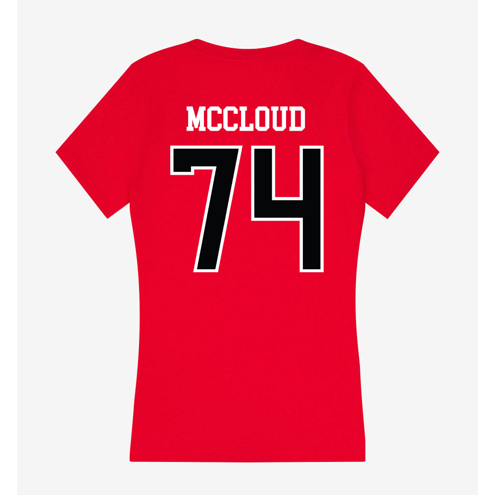 UCM - NCAA Football : Jaedyn McCloud - Women's V-Neck T-Shirt-1