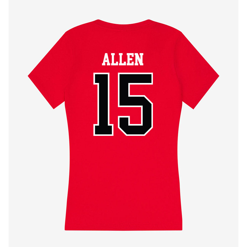 UCM - NCAA Baseball : Sawyer Allen - Women's V-Neck T-Shirt-1