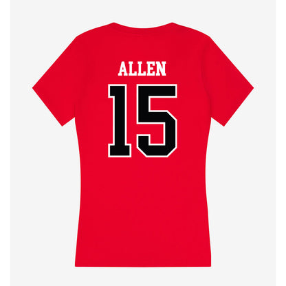 UCM - NCAA Baseball : Sawyer Allen - Women's V-Neck T-Shirt-1