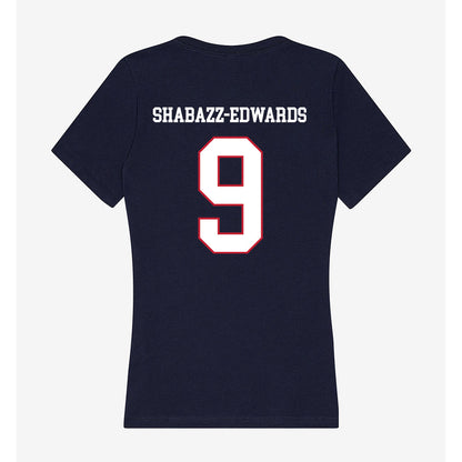 RSU - NCAA Men's Soccer : Kenzo Shabazz-Edwards - Women's V-Neck T-Shirt-1