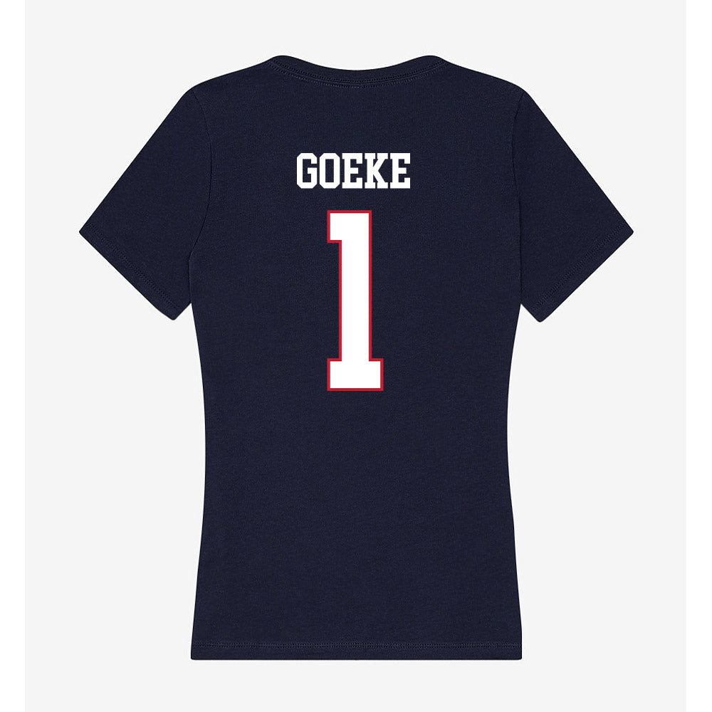 RSU - NCAA Baseball : Kade Goeke - Women's V-Neck T-Shirt-1