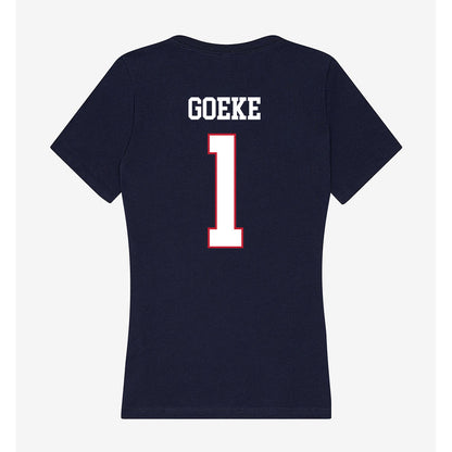 RSU - NCAA Baseball : Kade Goeke - Women's V-Neck T-Shirt-1