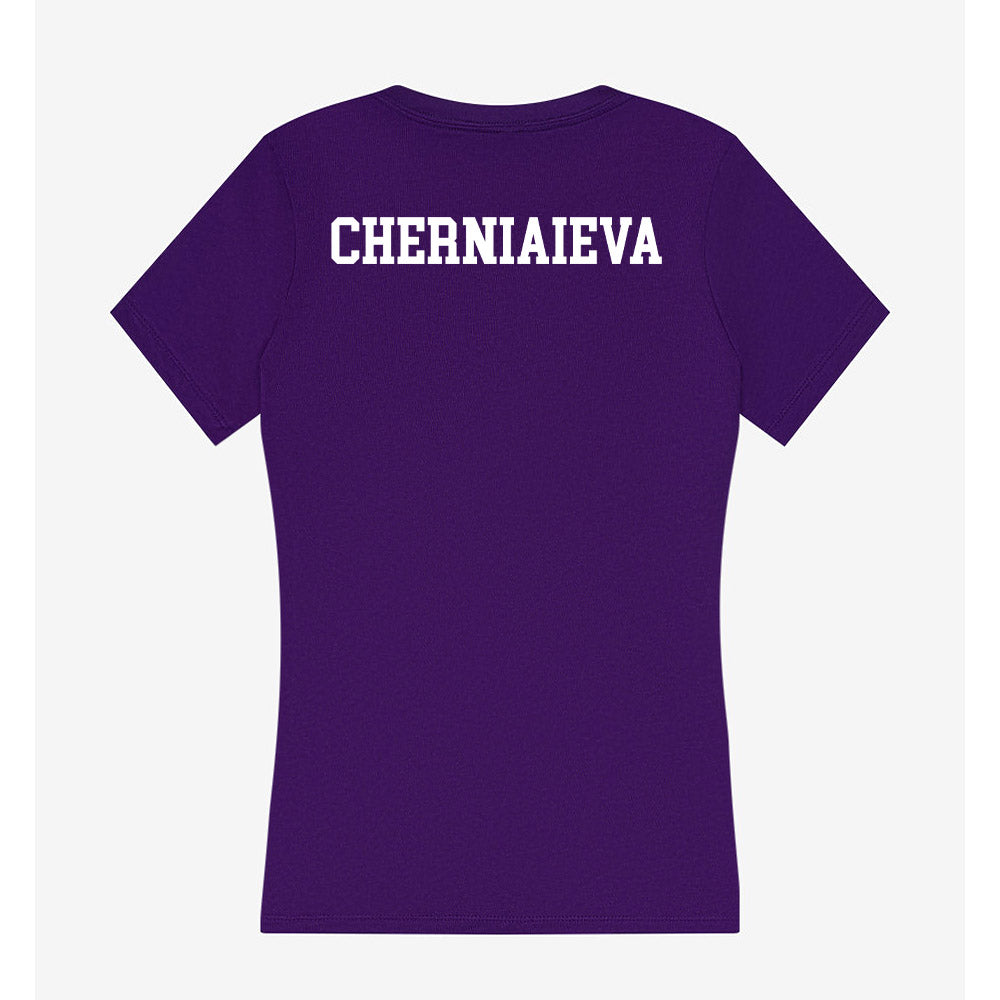 Lipscomb - NCAA Women's Tennis : Alina Cherniaieva - Women's V-Neck T-Shirt-1