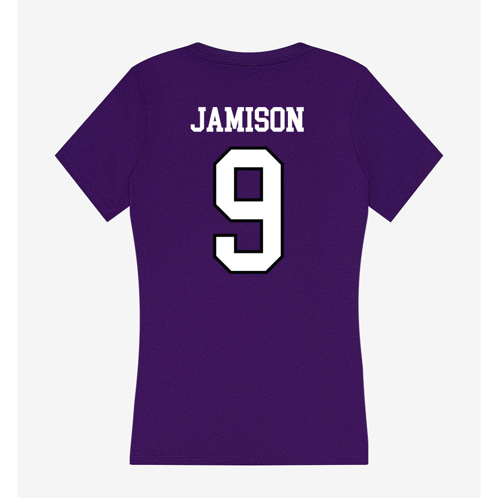 Lipscomb - NCAA Baseball : Adam Jamison - Women's V-Neck T-Shirt-1