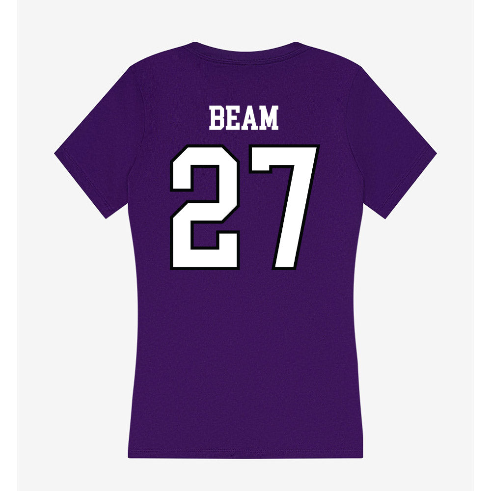 Lipscomb - NCAA Softball : Brooke Beam - Women's V-Neck T-Shirt-1