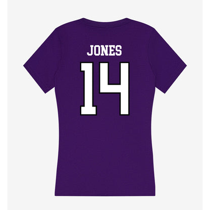Lipscomb - NCAA Men's Soccer : Levi Jones - Women's V-Neck T-Shirt-1