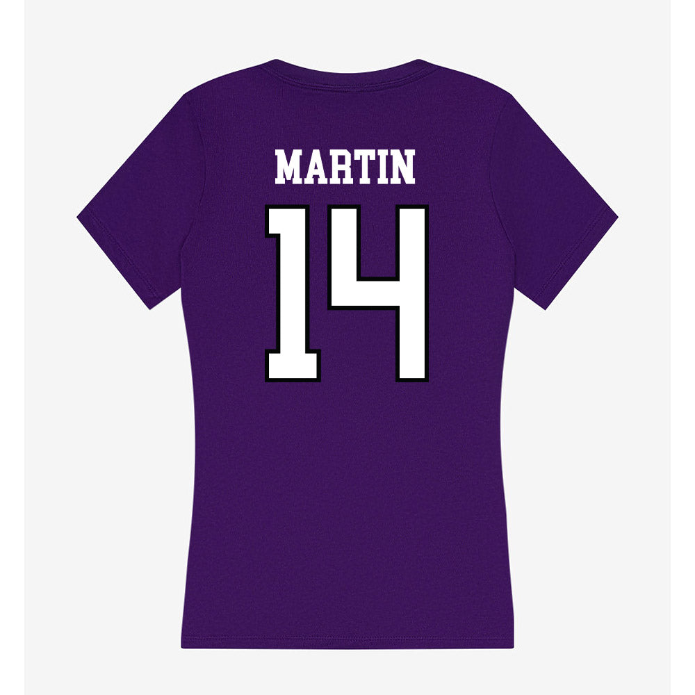 Lipscomb - NCAA Softball : Elizabeth Martin - Women's V-Neck T-Shirt-1