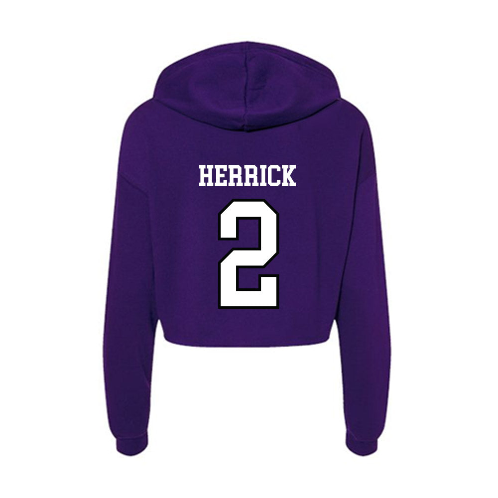 Lipscomb - NCAA Softball : Taylor Herrick - Women's Crop Fleece Hoodie-1