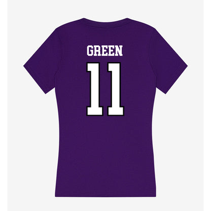 Lipscomb - NCAA Men's Soccer : Josiah Green - Women's V-Neck T-Shirt-1