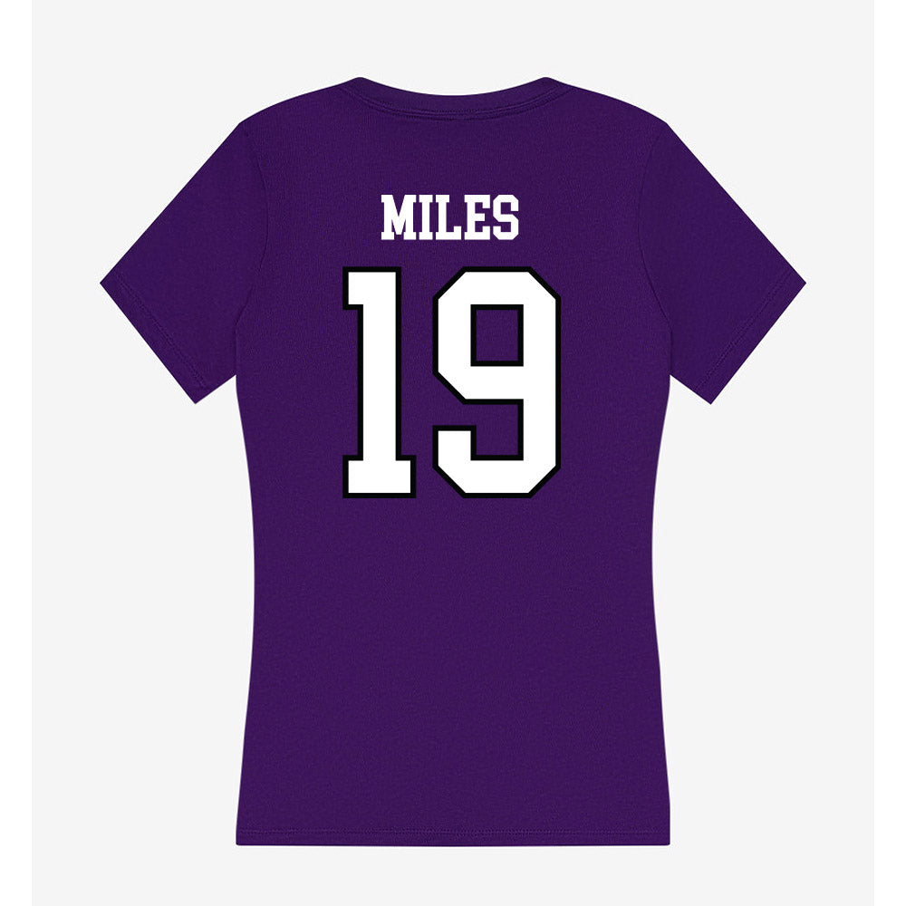 Lipscomb - NCAA Baseball : Hutson Miles - Women's V-Neck T-Shirt-1