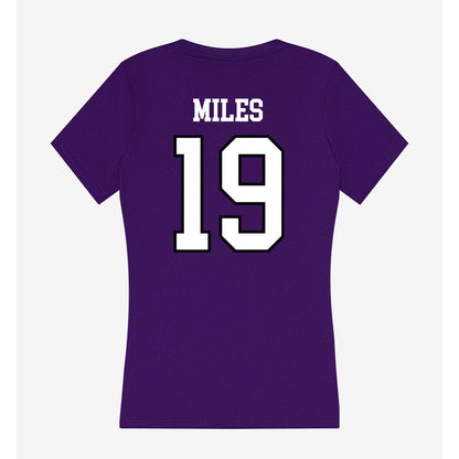 Lipscomb - NCAA Baseball : Hutson Miles - Women's V-Neck T-Shirt-1