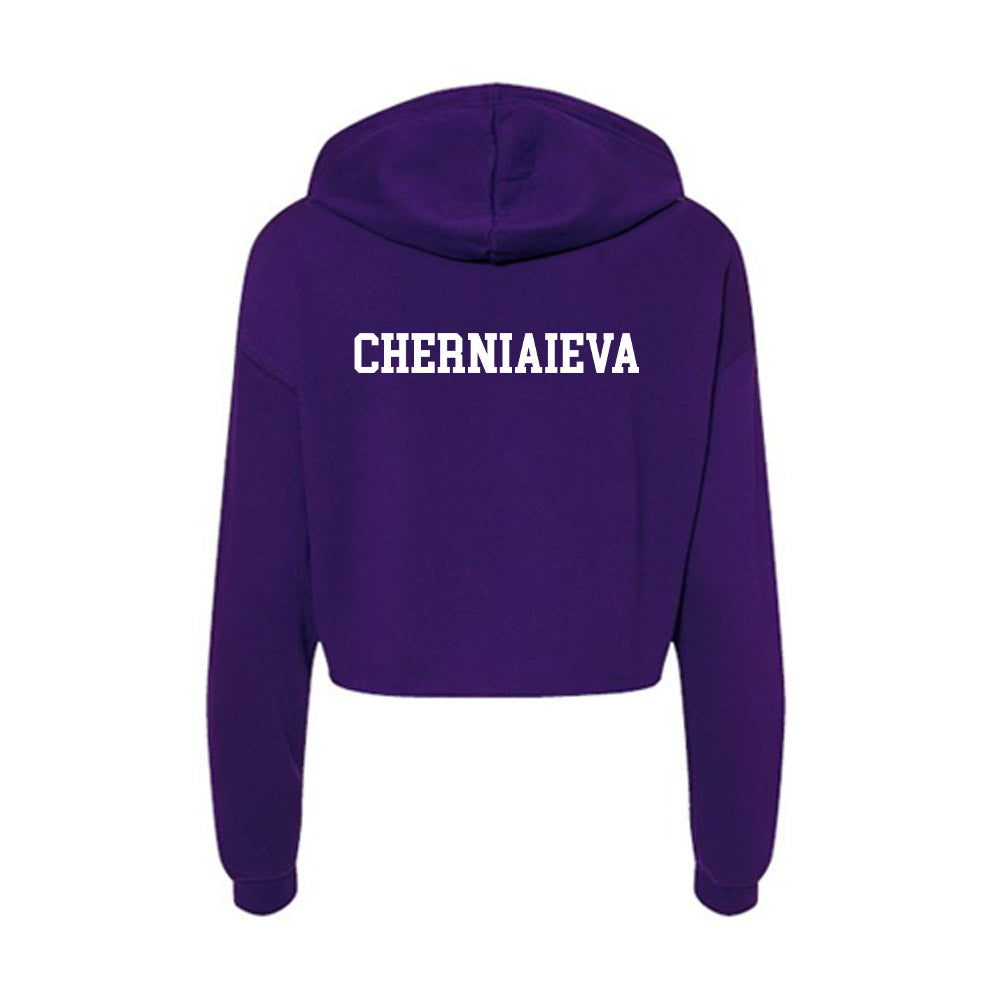 Lipscomb - NCAA Women's Tennis : Alina Cherniaieva - Women's Crop Fleece Hoodie-1