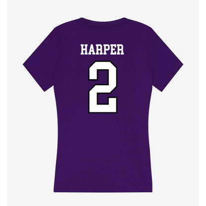 Lipscomb - NCAA Baseball : Eric Harper - Women's V-Neck T-Shirt-1