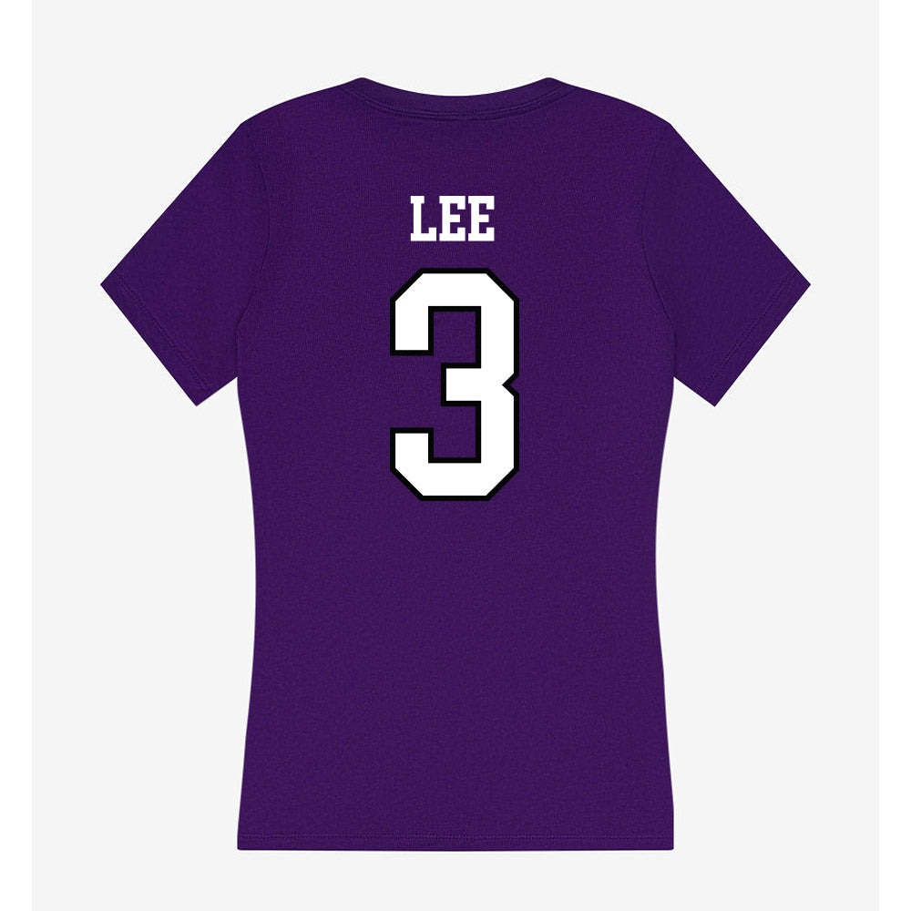 Lipscomb - NCAA Women's Basketball : Taliah Lee - Women's V-Neck T-Shirt-1