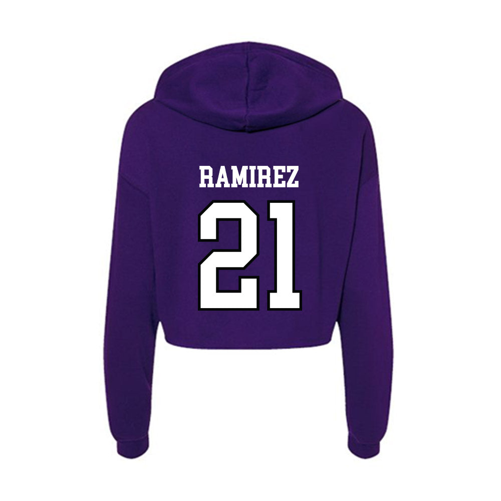 Lipscomb - NCAA Baseball : Danny Ramirez - Women's Crop Fleece Hoodie-1