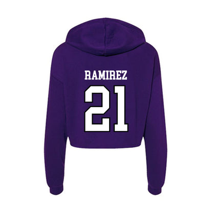 Lipscomb - NCAA Baseball : Danny Ramirez - Women's Crop Fleece Hoodie-1