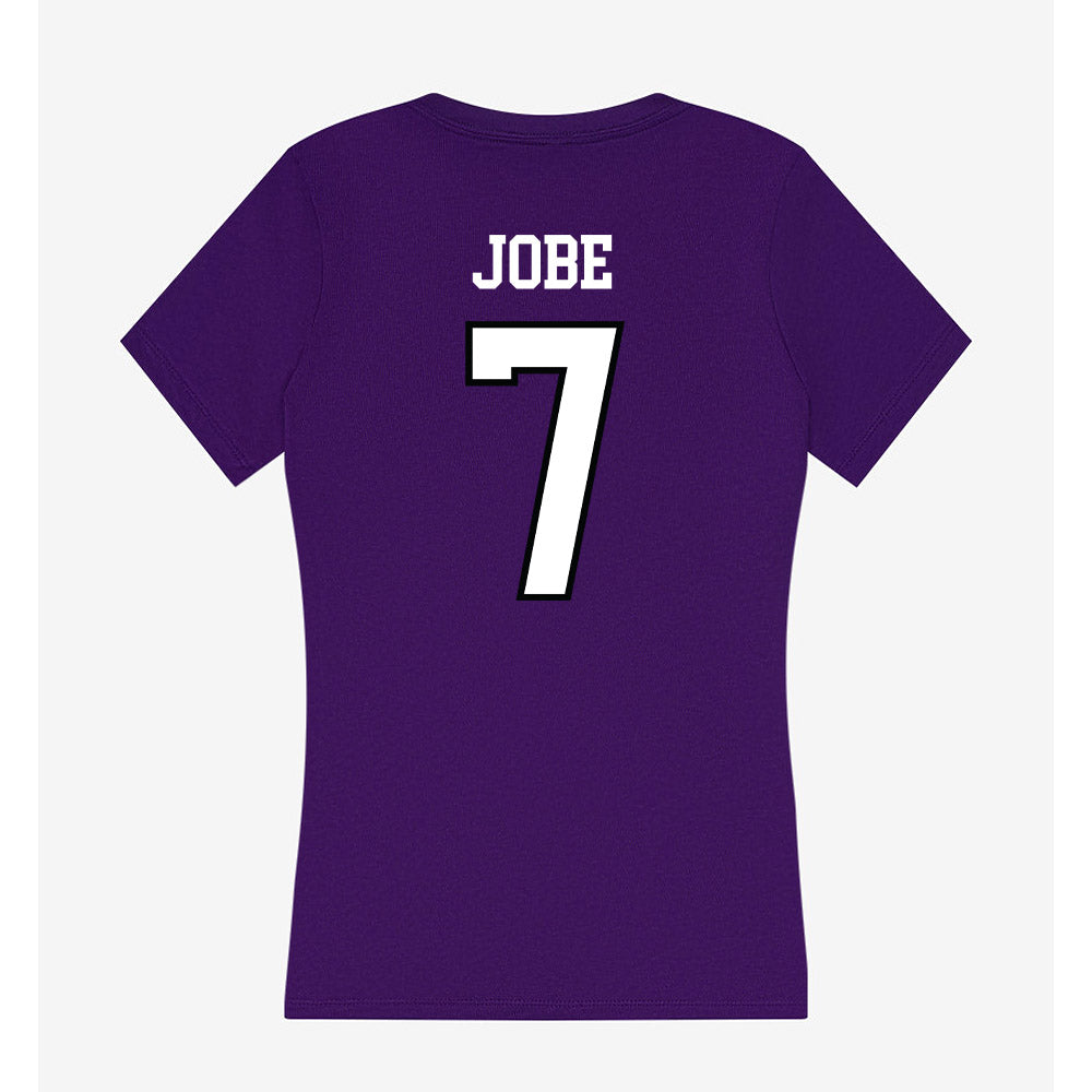 Lipscomb - NCAA Softball : Kyla Jobe - Women's V-Neck T-Shirt-1