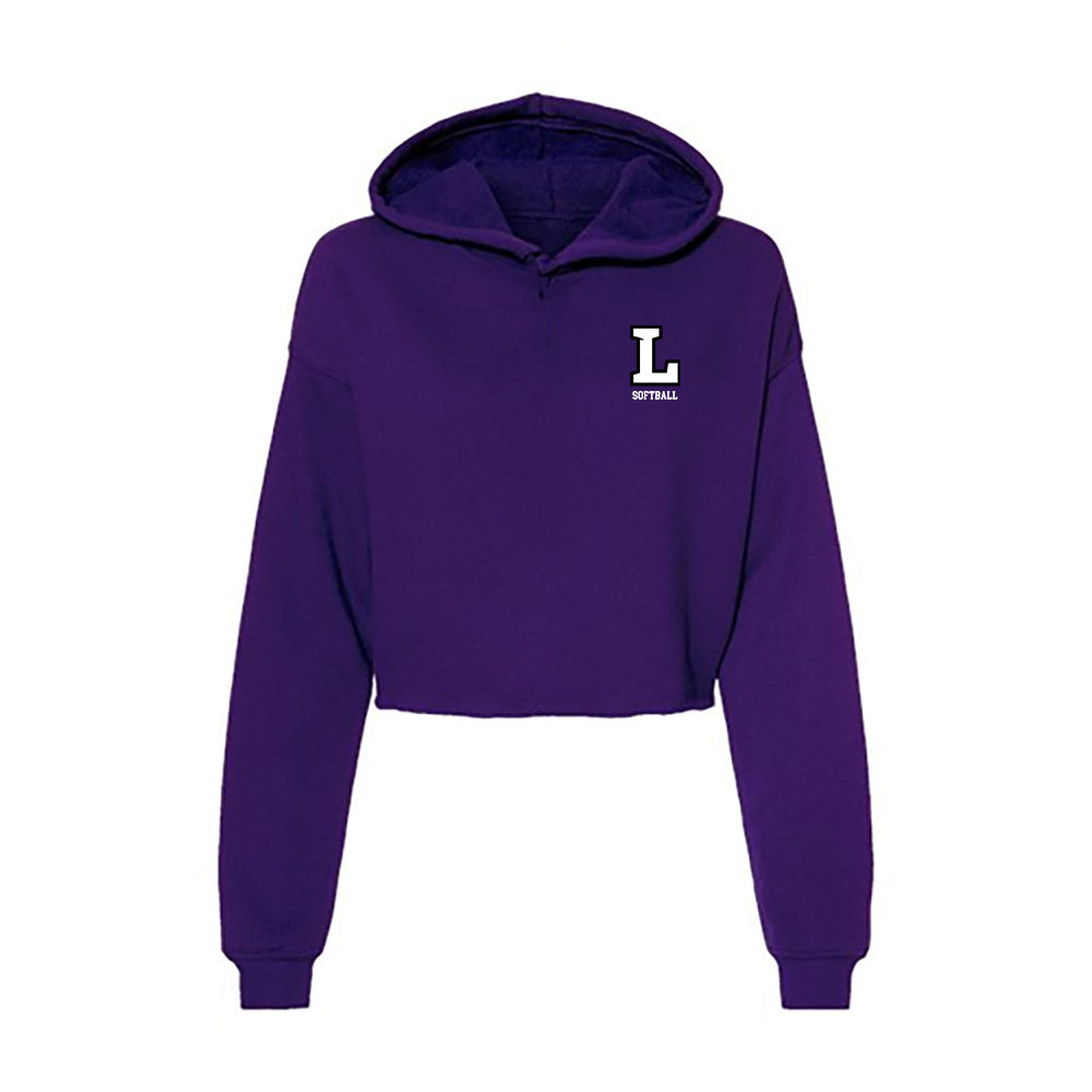 Lipscomb - NCAA Softball : Briley Burns - Women's Crop Fleece Hoodie-0