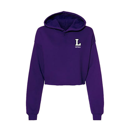 Lipscomb - NCAA Softball : Briley Burns - Women's Crop Fleece Hoodie-0