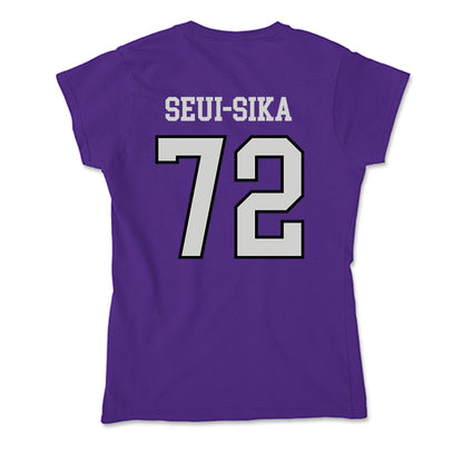 Weber - NCAA Football : Denzon Seui-Sika - Soft Style Women’s T-Shirt-1