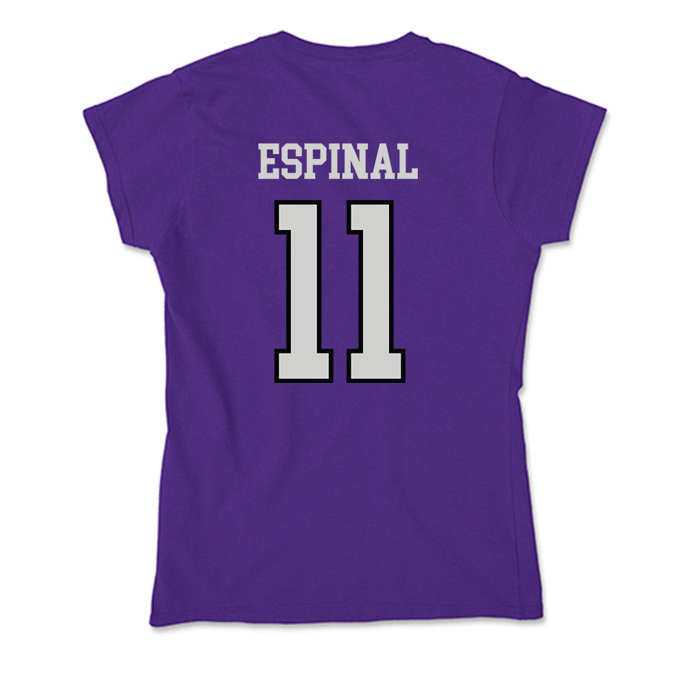 Weber - NCAA Men's Basketball : Kevin Espinal - Soft Style Women’s T-Shirt-1