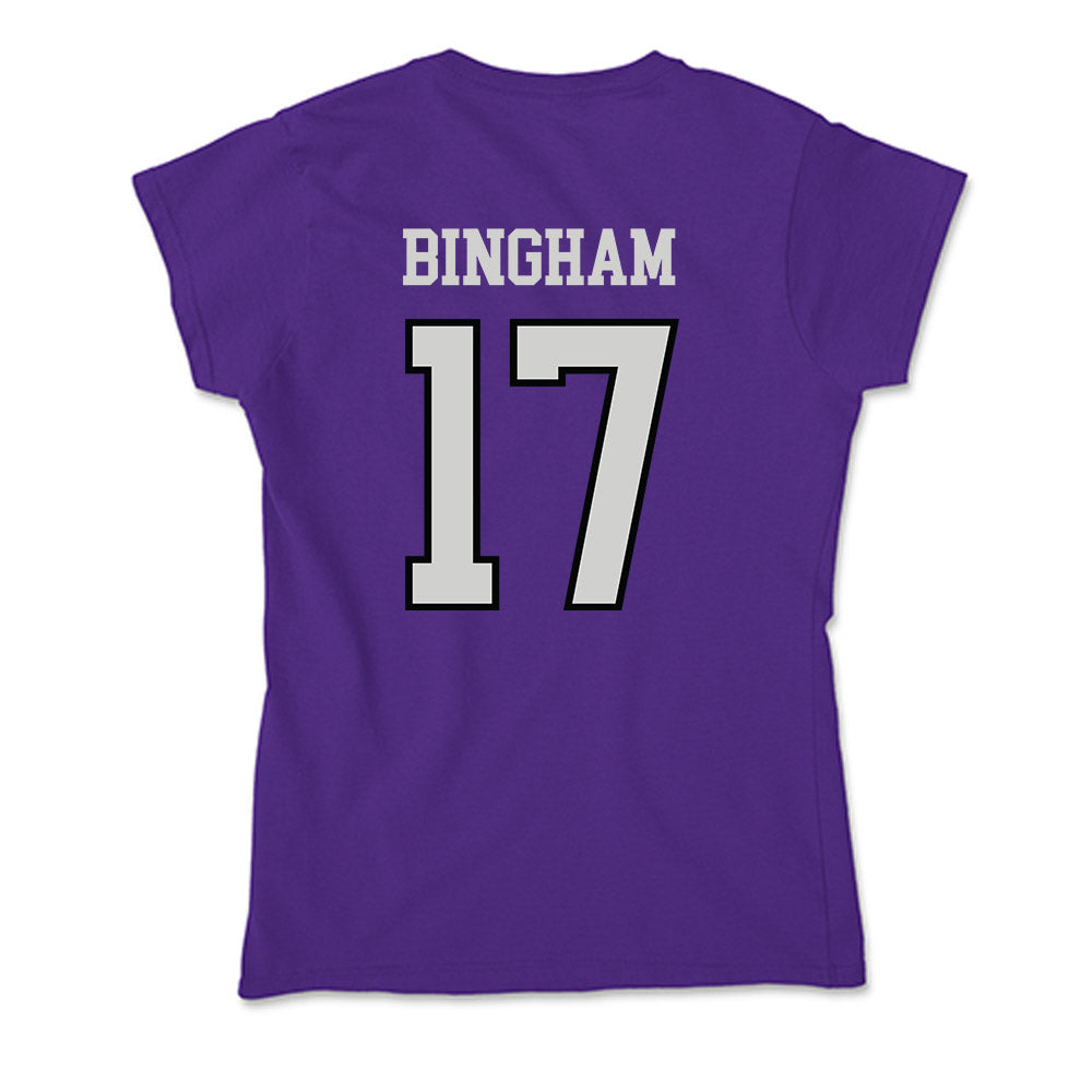 Weber - NCAA Softball : Emma Bingham - Soft Style Women’s T-Shirt-1