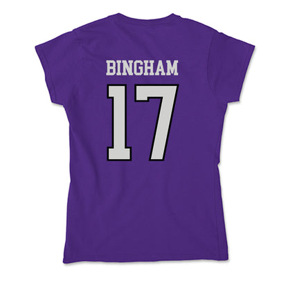 Weber - NCAA Softball : Emma Bingham - Soft Style Women’s T-Shirt-1
