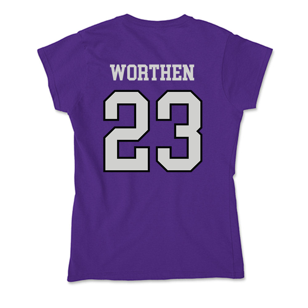 Weber - NCAA Football : Teni Worthen - Soft Style Women’s T-Shirt-1
