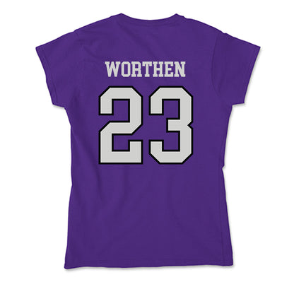 Weber - NCAA Football : Teni Worthen - Soft Style Women’s T-Shirt-1