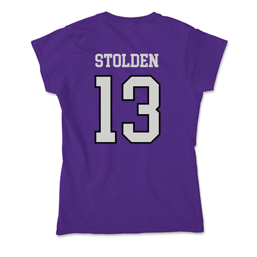 Weber - NCAA Football : Khalil Stolden - Soft Style Women’s T-Shirt-1
