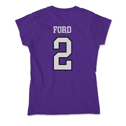 Weber - NCAA Football : Devin Ford - Soft Style Women’s T-Shirt-1