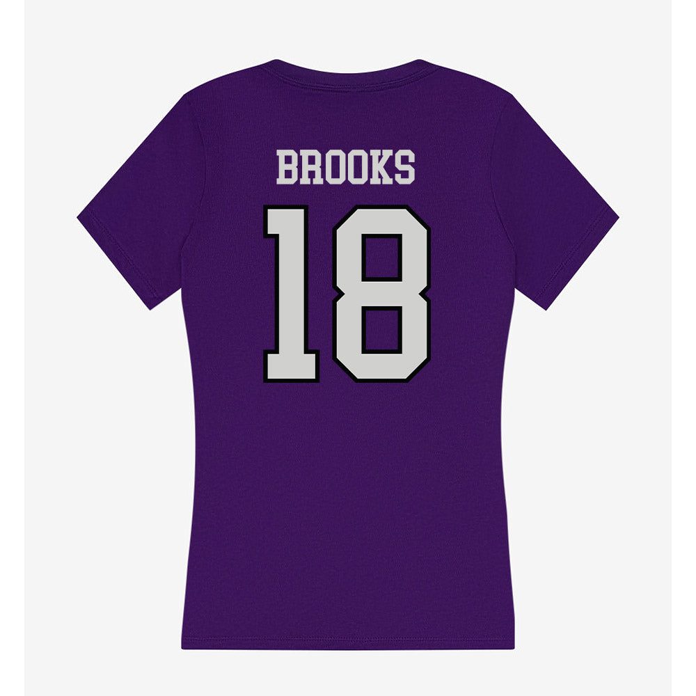 Weber - NCAA Women's Soccer : Nellie Brooks - Women's V-Neck T-Shirt-1