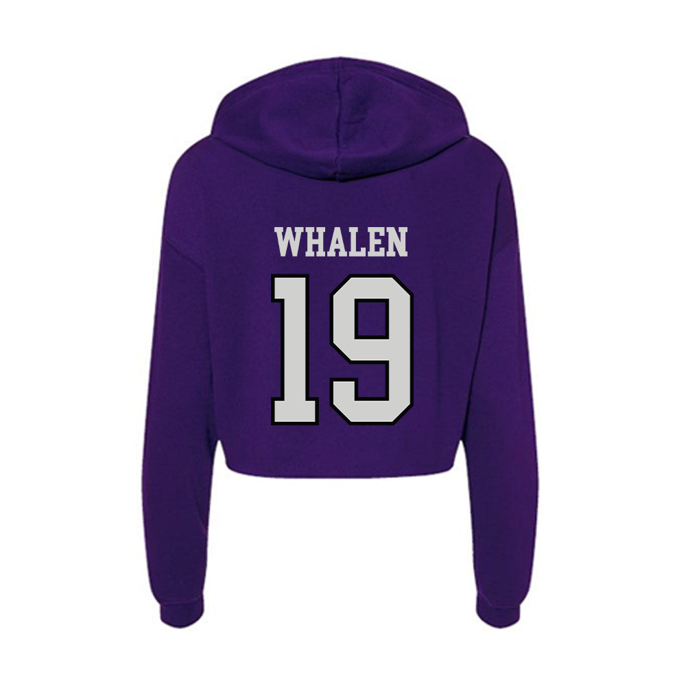 Weber - NCAA Softball : Riley Whalen - Women's Crop Fleece Hoodie-1