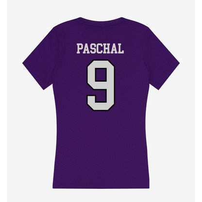 Weber - NCAA Men's Basketball : Duce Paschal - Women's V-Neck T-Shirt-1