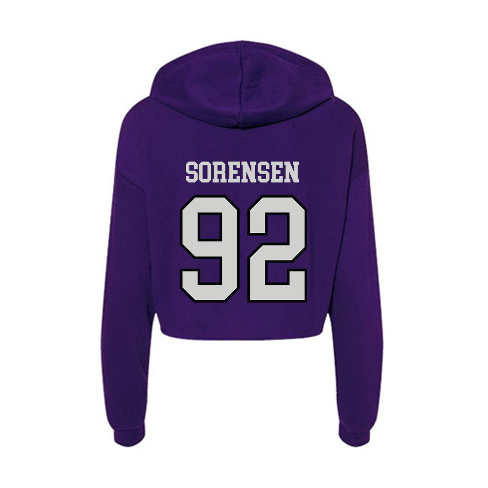 Weber - NCAA Football : Boyd Sorensen - Women's Crop Fleece Hoodie-1