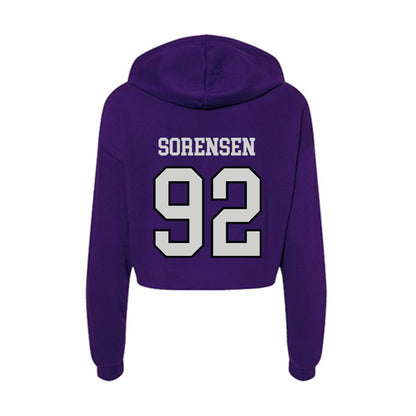 Weber - NCAA Football : Boyd Sorensen - Women's Crop Fleece Hoodie-1